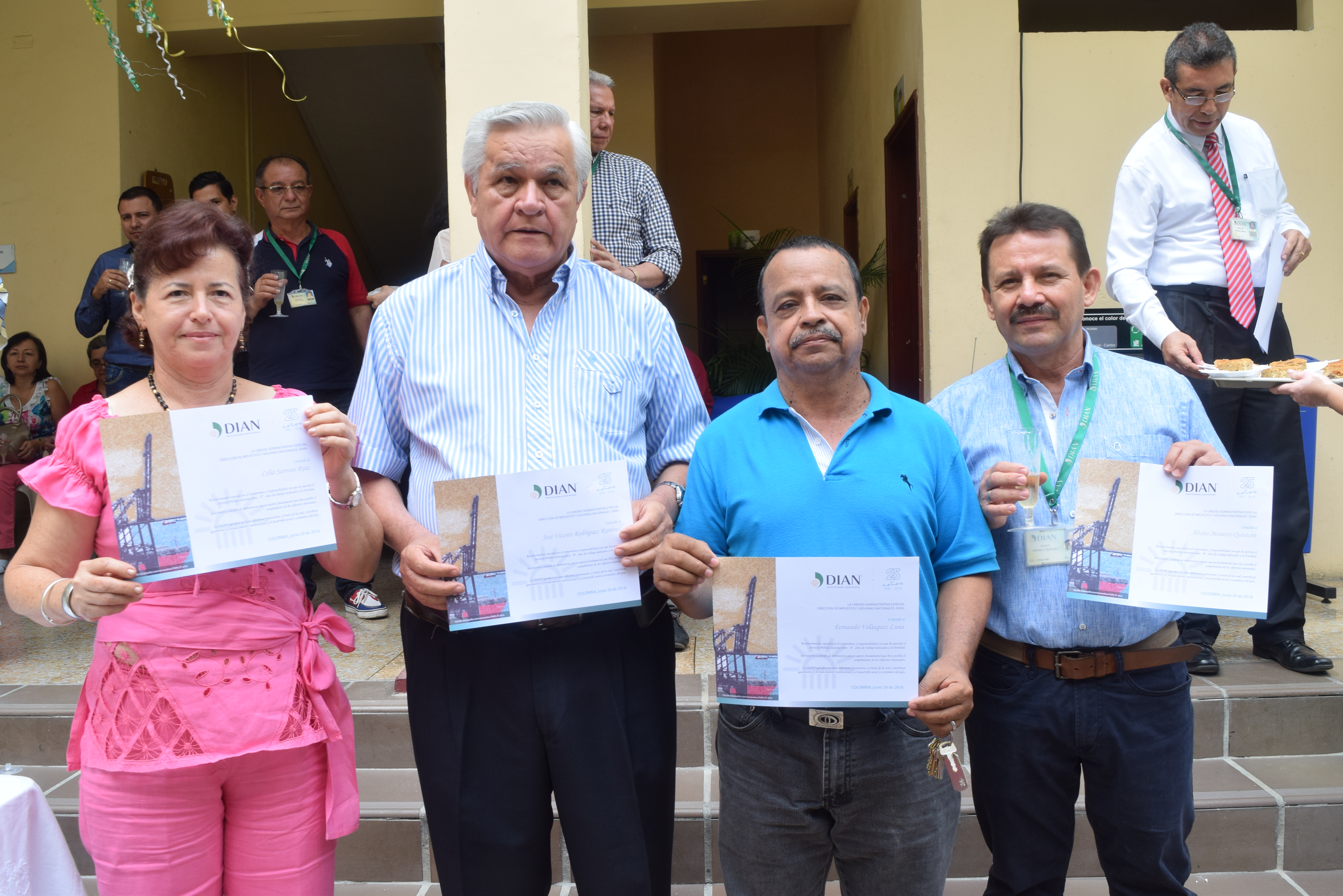 Celia Serrano, José Vicente Rodríguez, Fernando Velázquez Luna, Álvaro Montero Quintero.